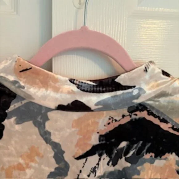 ✨NWT ELOQUII Printed Velvet Mock Neck Dress – Size 20✨ - Picture 5 of 11